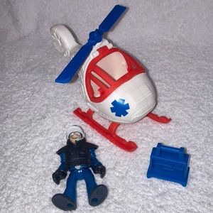 Fisher Price Imaginext City Rescue Figure Protectors Medical Doctor Helicopter